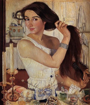  russisch malerei - am Schminktisch 1909 Russisch